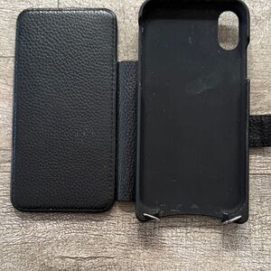 Bandolier Black Leather Phone Case